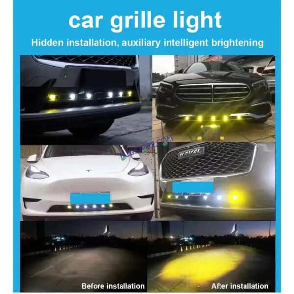 HJG Original Waymaker 2 LED New Model Slim Drive Dual Colour Fog Light Mini Drive Light Version 4 With Red Devil Eye And Wiring With Canbus For All Cars and Motorcycles (2Pcs) HJG Waymaker Foglight HJG New Model 2 LED - Image 3