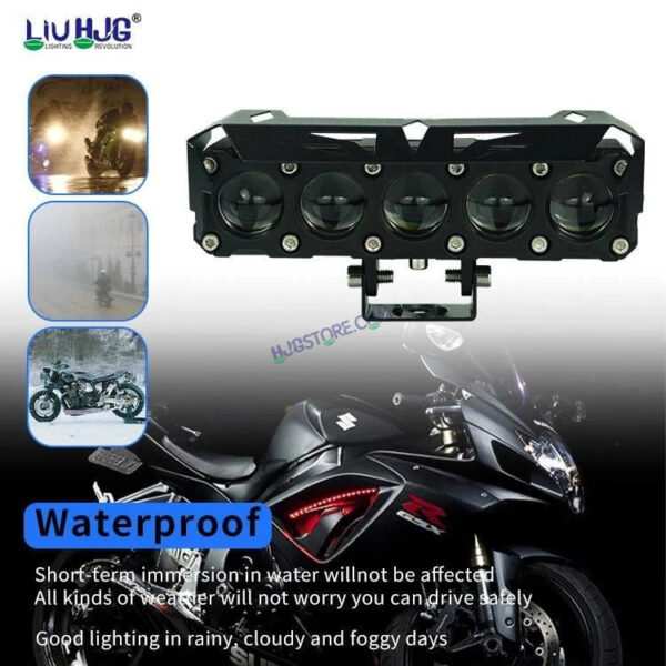 HJG Future Eyes 5 Lens 150W 5 Lens MEGA DRIVE Fog Light For Bike/Car/Thar/Jeep ( Cool White, 75W each * 2 = 150W Total ) - Pack of 2 Future Eyes 5 Lens - Image 6