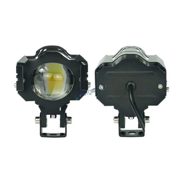 HJG New Design U Design 1194-1 120W Dual Color Mini Led Motorcycle Fog Light Head Light Headlight Led Auxiliary Spot Led Lights for Motorcycle, Car, SUV HJG Fog - Image 5