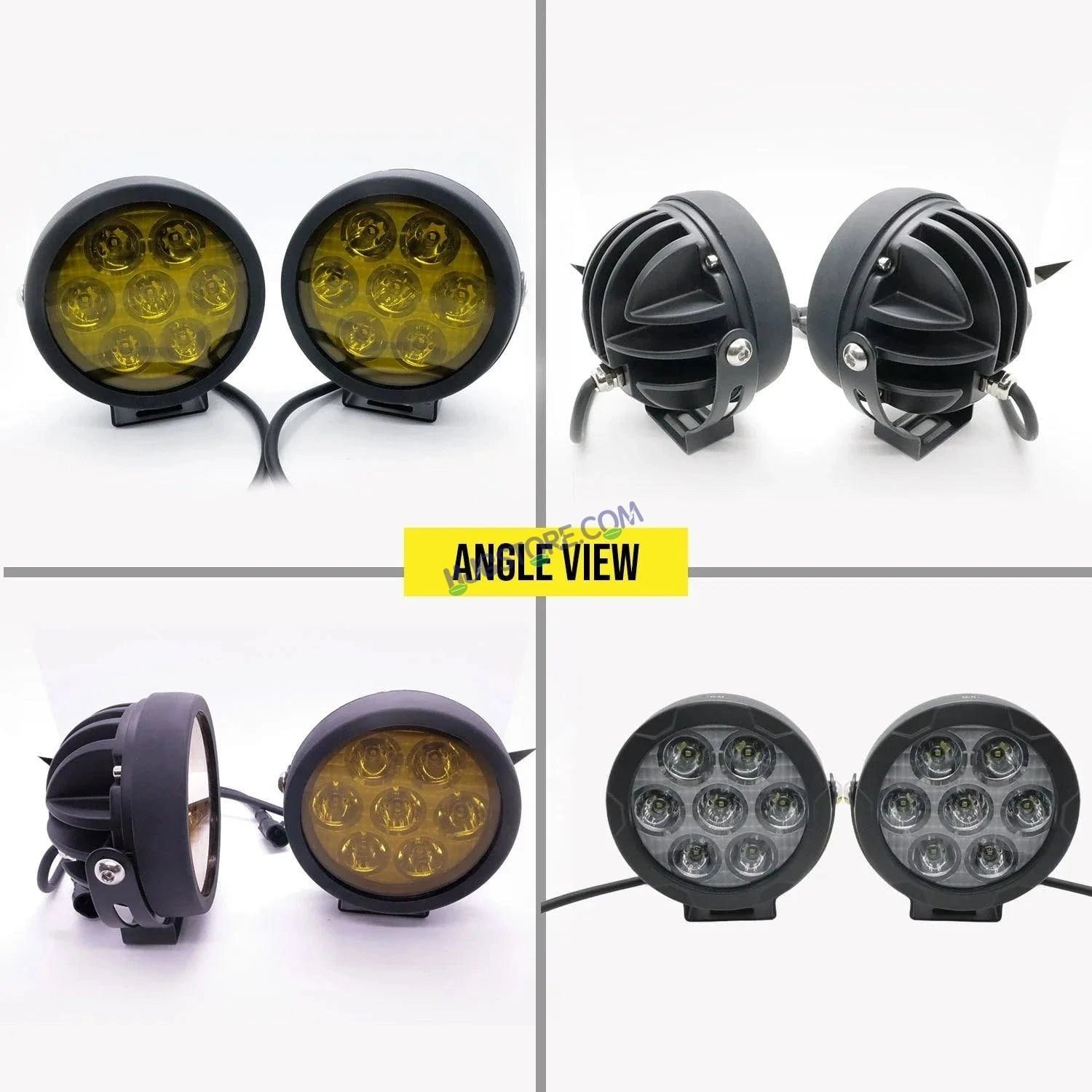 HJG Original 70W CREE 140W Dual Color Yellow/White LED Fog Lights with Wiring Harness Kit light Yellow Filter Cap Waterproof Light for Bikes, Cars, Jeeps Yellow Filter Cap 6 HJG Original 70W CREE 140W Dual Color Yellow/White LED Fog Lights with Wiring Harness Kit light Yellow Filter Cap Waterproof Light for Bikes, Cars, Jeeps Yellow Filter Cap - Image 6