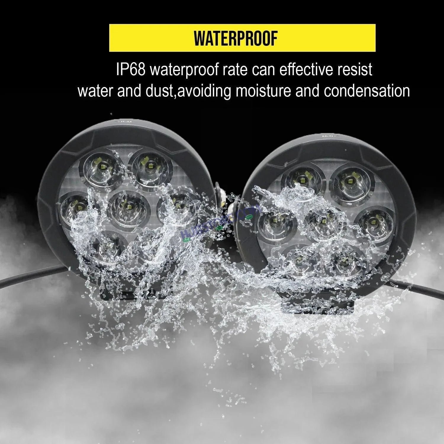 HJG Original 70W CREE 140W Dual Color Yellow/White LED Fog Lights with Wiring Harness Kit light Yellow Filter Cap Waterproof Light for Bikes, Cars, Jeeps Yellow Filter Cap 5 HJG Original 70W CREE 140W Dual Color Yellow/White LED Fog Lights with Wiring Harness Kit light Yellow Filter Cap Waterproof Light for Bikes, Cars, Jeeps Yellow Filter Cap - Image 5