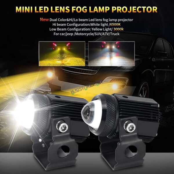 Original LIUHJG HJG Mini Drive Devil V3 Devil with Red DRL Mini Drive V3 Light Red Devil Eye Light Multiple Connecting Red Yellow White Color HJG Mini Drive V3 Devil, Red DRL, White, Yellow - Image 3