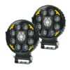 HJG 8 LED Tiger Round New Model Fog Light 60W LIU HJG Round Tiger Fog Light with DRL For Universal For Bike Universal For Car (Set of 2) 60W HJG