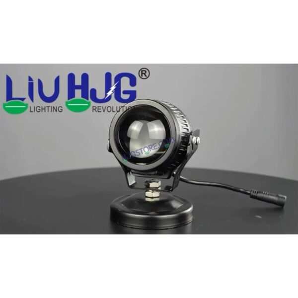 HJG New J37 Single Projector Lens 2pc Foglight Single LED Projector Fog Lens 60W with Red DRL Foglight Ultra Wide Dual Intensity LED Fog Lights White/Yellow/Red DRL Projector (60W) Universal For All Cars & Bikes LIU HJG J37 Projector Lens Power Efficient - Image 4