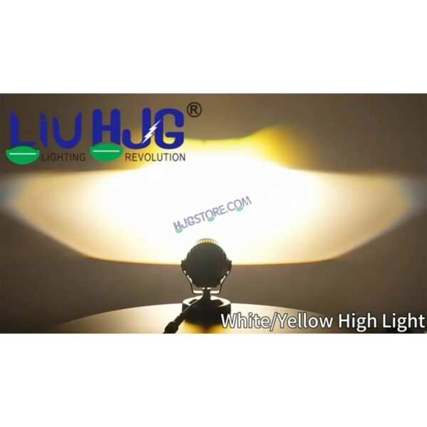 HJG New J37 Single Projector Lens 2pc Foglight Single LED Projector Fog Lens 60W with Red DRL Foglight Ultra Wide Dual Intensity LED Fog Lights White/Yellow/Red DRL Projector (60W) Universal For All Cars & Bikes LIU HJG J37 Projector Lens Power Efficient - Image 8