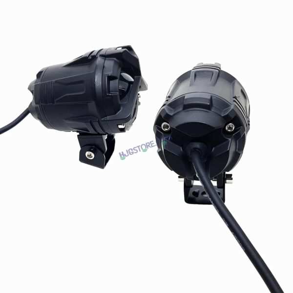 LIUHJG LIU HJG Mercedes Y Lens Foglight with Dimmer Controller Wiring Harness Kit Ultra Wide Dual Intensity LED Driving Fog Lights White/Yellow (2*45W = 90W Total) Universal For All Cars & Bikes with Brightness Controller Switch - Image 7