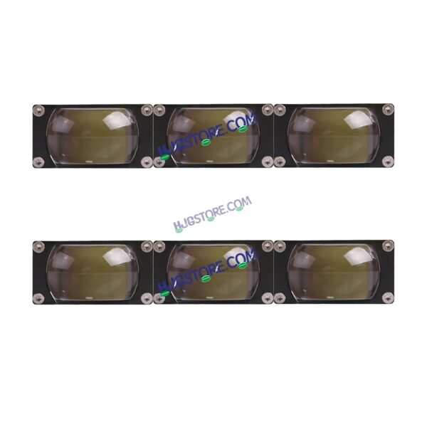 HJG Original Waymaker 3 LED New Model Slim Drive Dual Colour Fog Light Mini Drive Light Version 4 With Red Devil Eye And Wiring With Canbus For All Cars and Motorcycles (2Pcs) HJG Waymaker Foglight HJG New Model 3 LED with Canbus Wiring - Image 2