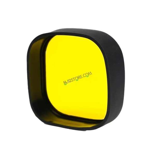 HJG Spare Yellow Filter Cap for 60W 4 LED CREE 60W Fog Light Yellow Filter Cover Auxiliary Light For All Motorcycles Yellow Filter Cap (Pack of 1) HJG Yellow Filter Cover - Image 2