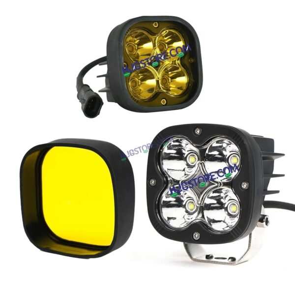 HJG Spare Yellow Filter Cap for 60W 4 LED CREE 60W Fog Light Yellow Filter Cover Auxiliary Light For All Motorcycles Yellow Filter Cap (Pack of 1) HJG Yellow Filter Cover - Image 4