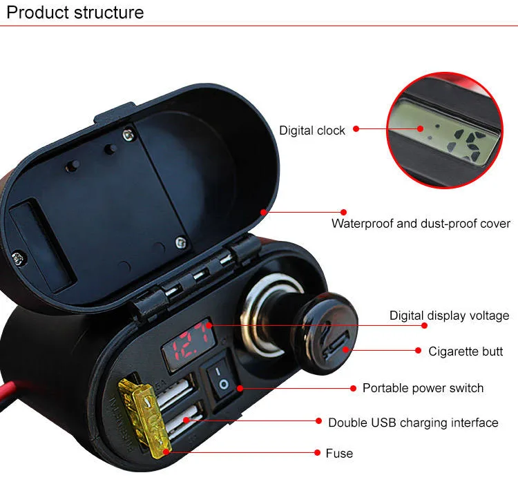 Universal Mobile Phone Charger used motorbike, motorcycle accessories motorcycle spare parts motorcycles 11 Universal Mobile Phone Charger used motorbike, motorcycle accessories motorcycle spare parts motorcycles - Image 11