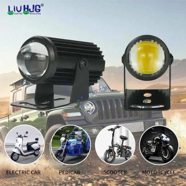 HJG Car Motorcycle Truck Off Road 40w Spot Fog Lights Driving Spotlight Amber Led Pod Light 3 Inch Strip Led Work Light, Pack of 1 - Image 3
