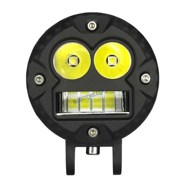 HJG LED Foglight Alien Motorcycle Light 40w Auxiliary Led Spotlights Mini Fog/driving Lights For Motorcycle White/yellow Motorbike Led Lights, Set of 2