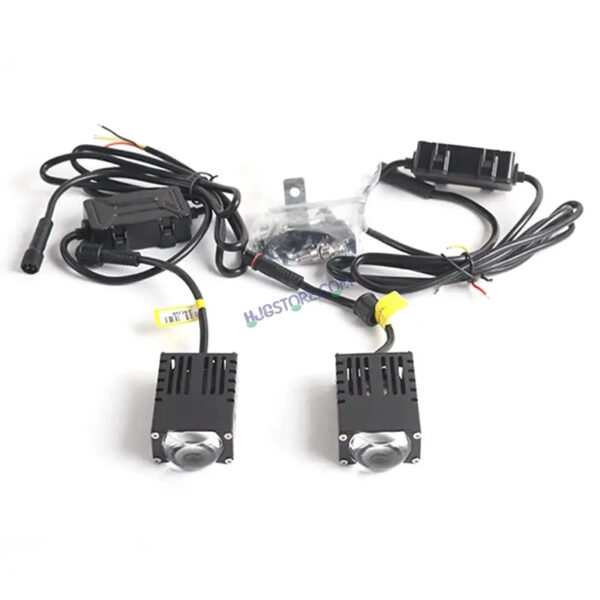 LIUHJG LIU HJG Waymaker Fog Light Dual Colour Fog Light Mini Drive Yellow White & Red Devil Eye Slim Drive Light Version 4 With Red Devil Eye And Wiring With Canbus Universal For All Cars and Motorcycles (2Pcs) LIUHJG - Image 3