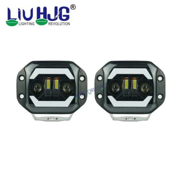 HJG New Model Lens 120W Foglight Foglamp HJG Car Accessories Led Headlights Mini Driving Lights Led Fog Lights For Motorcycle Lights, Set of 2 - Image 3