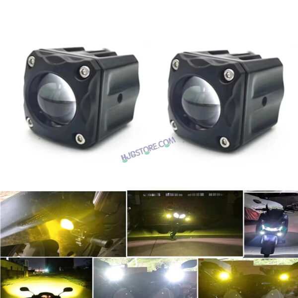 HJG Lemon Green Tri Color Foglight HJG Lime Green Mini Drive V6 Version 6 1 Lens Mini Drive Light Red Devil Eye Light, Lemon Green Light, White, Yellow Multiple Connecting Red Yellow White Color With Canbus Wiring HJG Lemon Green Tri Color Fog light - Image 6