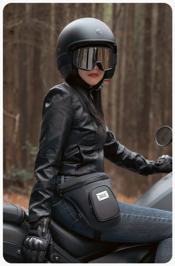 ROCKBROS Waist belt bag man women motorcycle Portable two-layer design leg bag for Motorcycle drop leg waist bag - Image 14