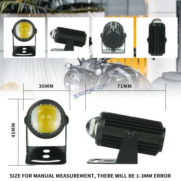 HJG Mini Drive Devil Metal Spot Light with Red DRL, White, Yellow Light Car Motorcycle Truck Off Road 20w Spot Fog Lights Driving Spotlight HJG Original Spot Light Fog light Devil Mini Drive, Pack of 2 - Image 6