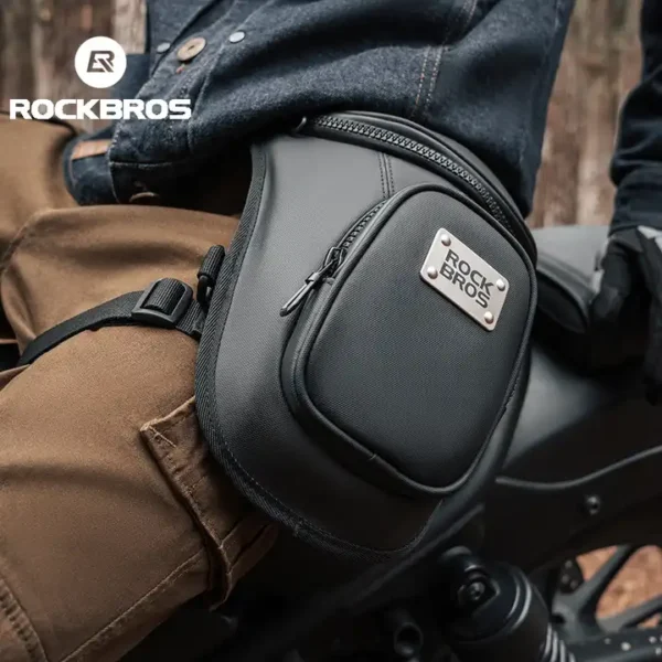 ROCKBROS Waist belt bag man women motorcycle Portable two-layer design leg bag for Motorcycle drop leg waist bag - Image 17