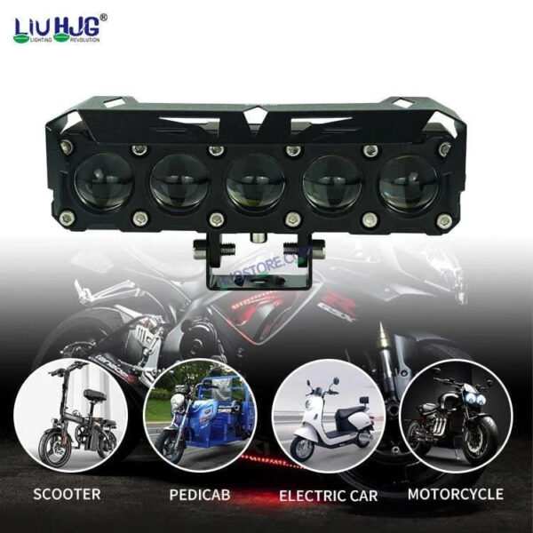 HJG Future Eyes 5 Lens 150W 5 Lens MEGA DRIVE Fog Light For Bike/Car/Thar/Jeep ( Cool White, 75W each * 2 = 150W Total ) - Pack of 2 Future Eyes 5 Lens - Image 3