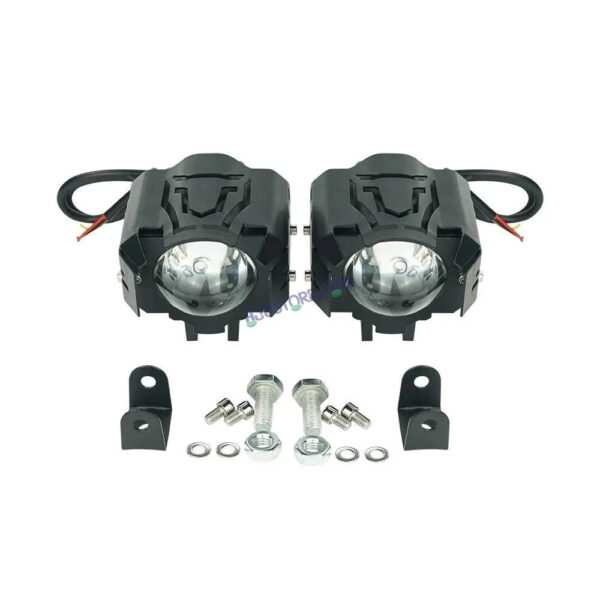 HJG New Design U Design 1194-1 120W Dual Color Mini Led Motorcycle Fog Light Head Light Headlight Led Auxiliary Spot Led Lights for Motorcycle, Car, SUV HJG Fog - Image 6