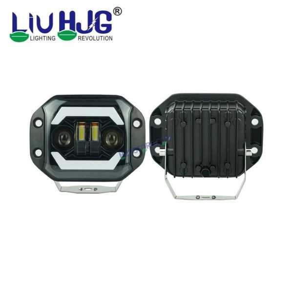HJG New Model Lens 120W Foglight Foglamp HJG Car Accessories Led Headlights Mini Driving Lights Led Fog Lights For Motorcycle Lights, Set of 2 - Image 6