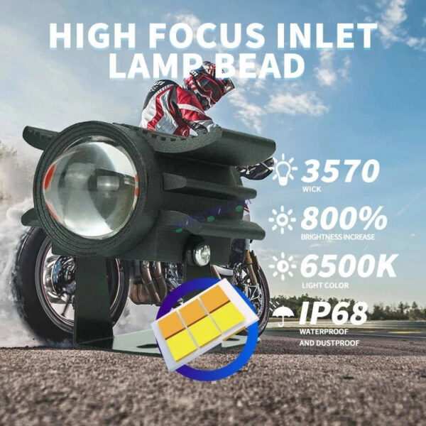 HJG Devil Fly Foglight 80W with Red DRL Mini Fly Foglight Light Red Devil Eye Light Multiple Connecting Red Yellow White Color HJG Mini Devil Fly Foglight, Pack of 2 New Model HJG - Image 5