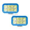HJG 8 LED Rectangle Foglight Foglamp 3 Colour White, Warm White, Yellow HJG Foglight HJG Car Accessories Led Headlights Mini Driving Lights Led Fog Lights For Motorcycle Lights, Set of 2