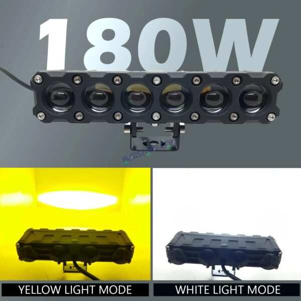 LIUHJG LIU HJG Future Eyes 6 Lens Heavy 180W 6 Lens MEGA DRIVE Fog Light For Bike/Car/Thar/Jeep ( Cool White, 90W each * 2 = 180W Total ) - Pack of 2 HJG Future Eyes 6 Lens - Image 2