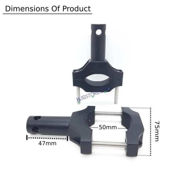 HJG Clamps Mounting Clamps Leg Guard Clamps Clamp Fork Clamps Universal Clamps For Mounting Fog Lights Universal ( Pack Of 1 Set, 2pc) - Image 4