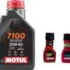 Motul 7100 4T 20W-50 1.6L + Engine Flush 50ml + Petrol System Clean 50ml Moto Marvel Offer