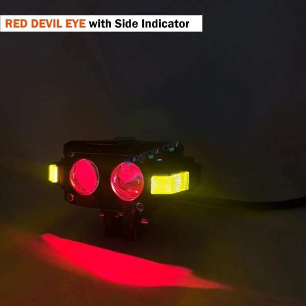 HJG Hazard 2 Lens Foglight with Wiring Kit Combo Double 2 Lens 80W with Hazard DRL Foglight Ultra Wide Dual Intensity LED Fog Lights White/Yellow (2*40W = 80W Total) Universal For All Cars & Bikes LIU HJG Hazard S60 2 Lens Projector Fog with Wiring Kit - Image 8