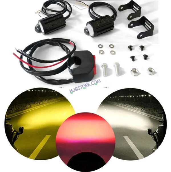 HJG Mini Devil Spot Light with Red DRL, White, Yellow Light Car Motorcycle Truck Off Road 20w Spot Fog Lights Driving Spotlight HJG Original Spot Light Fog light Devil Mini Drive, Pack of 2 - Image 3