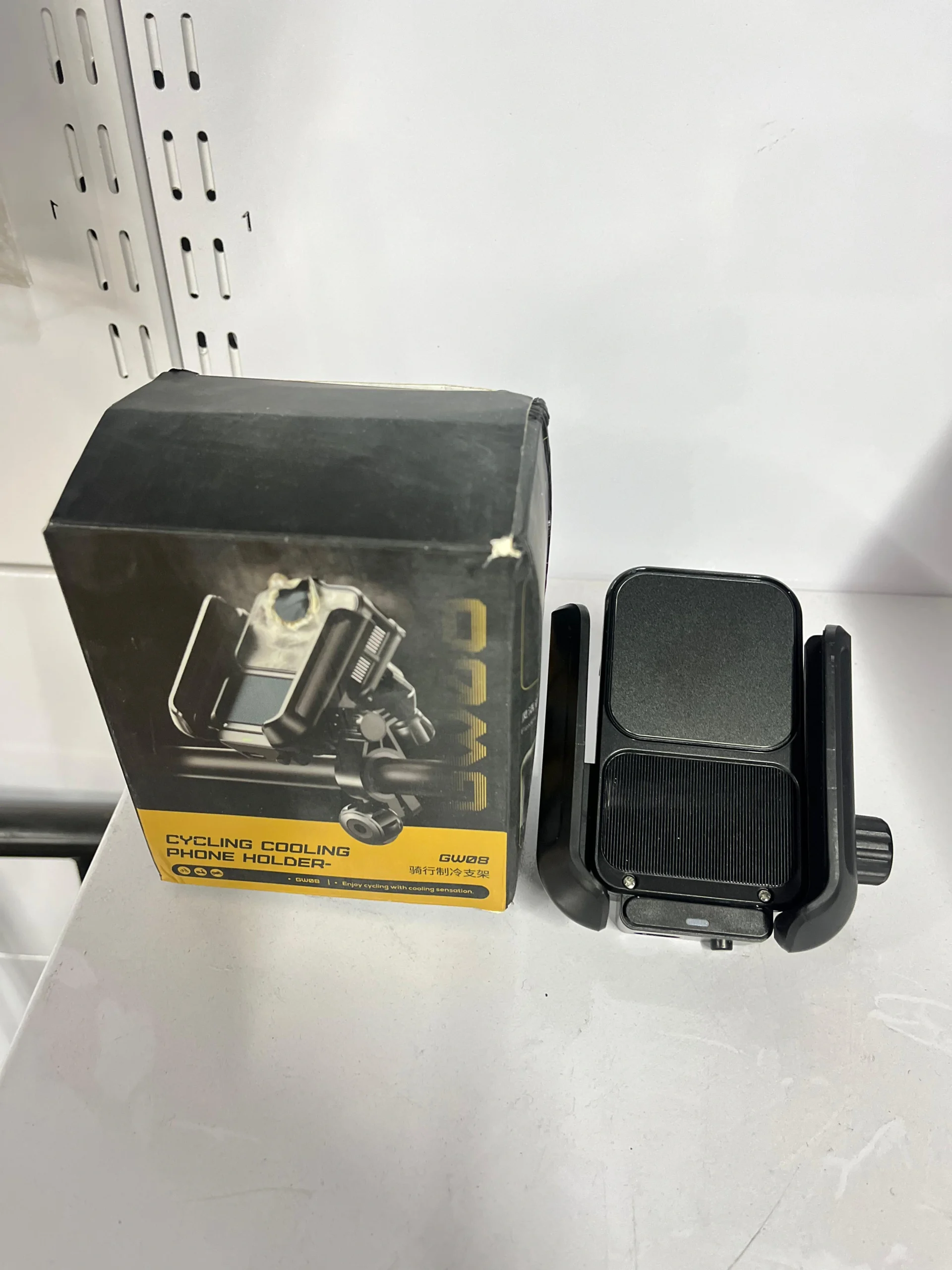 Universal Motorcycle Mobile Holder with Cooling Fan 2 Universal Motorcycle Mobile Holder with Cooling Fan - Image 2