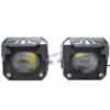 HJG Original Future Eyes 1 Foglight Mega Drive 60W Dual LED Dual Color Fog Light with Red DRL 60W Spot Foglight Ultra Wide Spot Light MEGA DRIVE For Bike/Car/Thar/Jeep/SUV/Universal (Red, Cool White, Yellow), Pack of 2 LIU HJG Future Eyes 1 Foglight