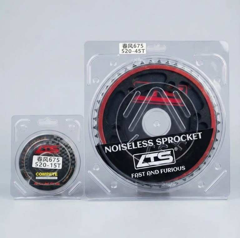 LTS Noiseless Chain Sprocket Kit for Triumph Daytona 675 | 520 Pitch | Low Noise | High Performance | Imported 1 LTS Noiseless Chain Sprocket Kit for Triumph Daytona 675 | 520 Pitch | Low Noise | High Performance | Imported