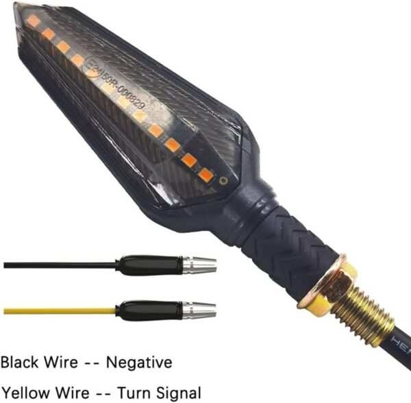 Motorcycle Turn Signals Indicator Amber Light Blinker 12V M10 - Image 2