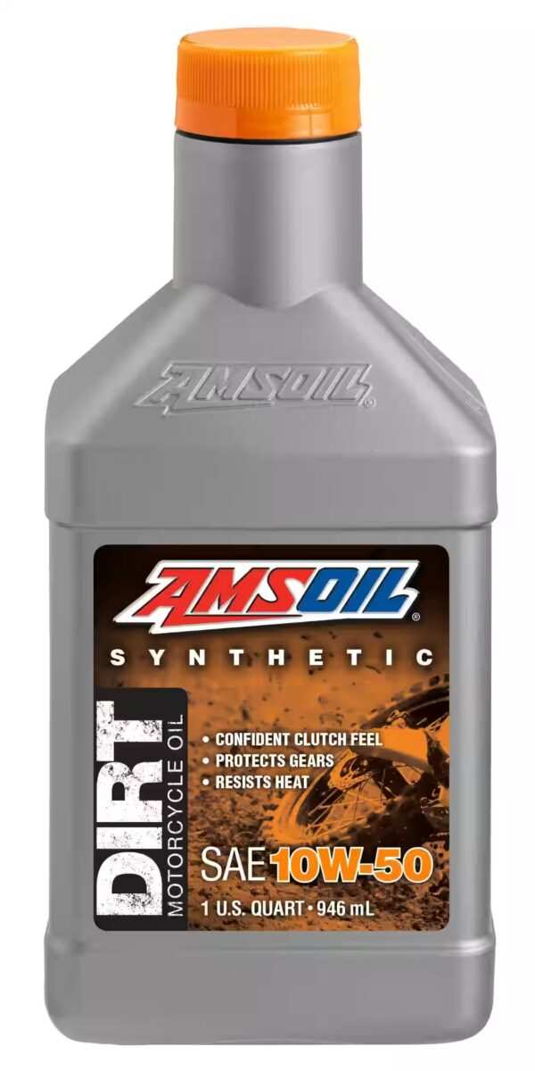 AMSOIL SYNTHETIC DIRT MOTORCYCLE OIL SAE 10W-50 DB50QT