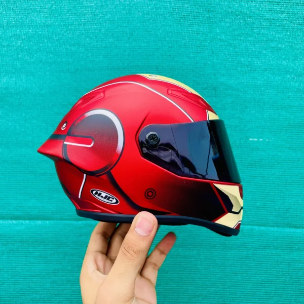 HJC Limited Edition White Venom Villain Miniature helmet and Iron Man helmet - Image 10
