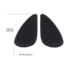 2 Pieces Black Rubber Motorbike Fuel Tank Traction Pads Knee