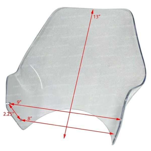 Clear Wind Shield Compatible With Royal Enfield Himalayan Motorcycle - Image 3