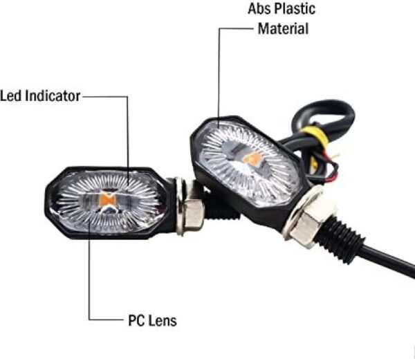 Dragon Indicator Mini Set of 2 Yellow Universal for All Bike - Image 3