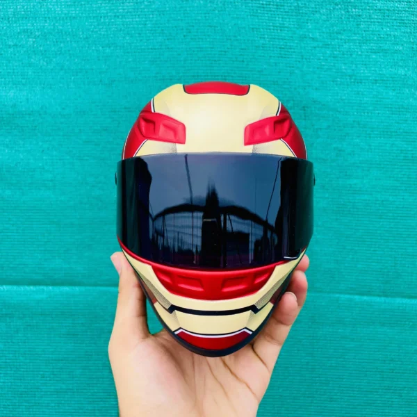 HJC Limited Edition White Venom Villain Miniature helmet and Iron Man helmet - Image 11