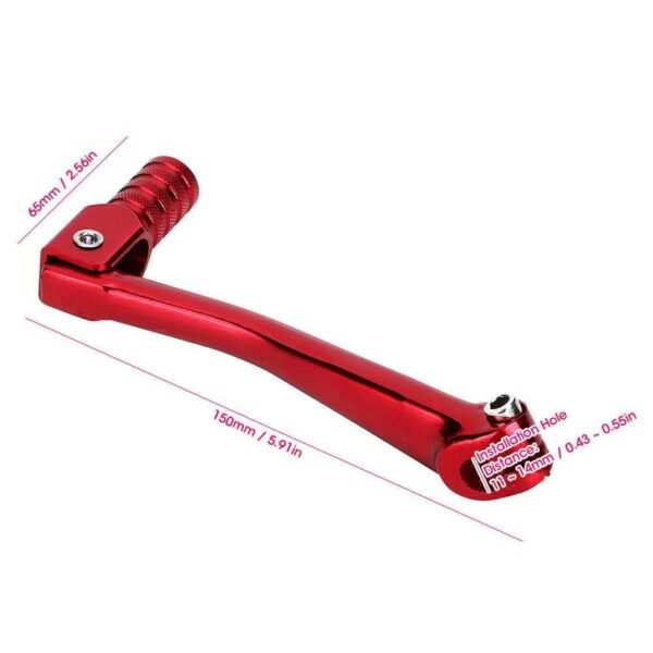 Motorcycle Gear Shift Pedal Lever, Universal CNC Aluminum Alloy Folding Heel Toe Gear Shifter Lever - Image 3