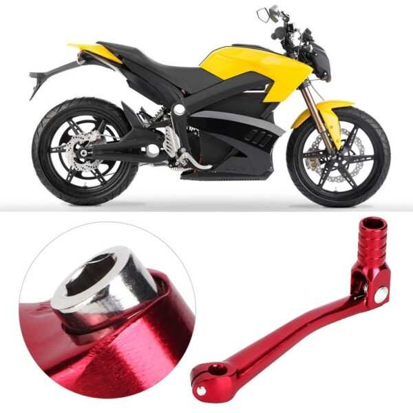 Motorcycle Gear Shift Pedal Lever, Universal CNC Aluminum Alloy Folding Heel Toe Gear Shifter Lever - Image 2