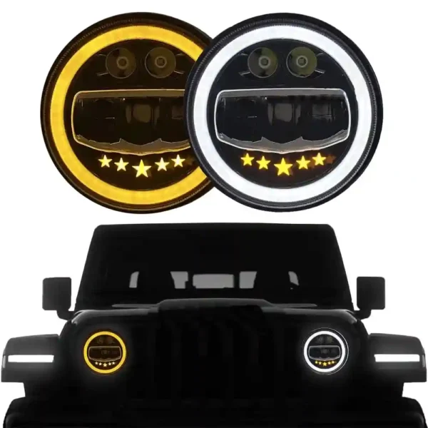 Star LED Headlight For Bike and Car Operating Voltage 12V-80V; 75W - Image 4