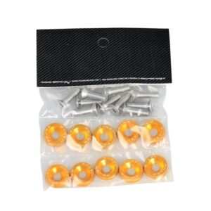 Fender Washers Spare Part High Reliability Sturdy Engine Bay Dress up Kit Gold