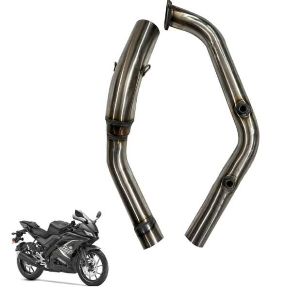 Bend Pipe for Yamaha R15 V3/ R15 M/ MT15 (BS6) Yamaha R15 Full Exhaust System (Stainless Steel) - Image 2