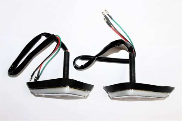 Triangle Flush Mount LED Body Indicator with Drl 2pc (Yellow/red) - Image 2