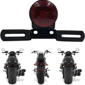 LED Tail Light Motorcycle Brake Rear License Plate Bracket Tail Light 12V for Harley Davision Brake Light Motorbike LED for Harley Davidson (12 V, 5 W)  (Universal For Bike, Pack of 1)