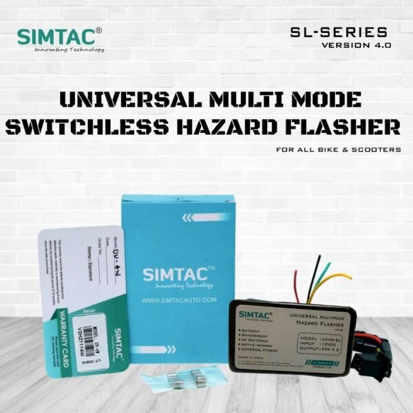 Simtac universal multimode hazard flasher (UV4W-SL6) 1 Simtac universal multimode hazard flasher (UV4W-SL6)